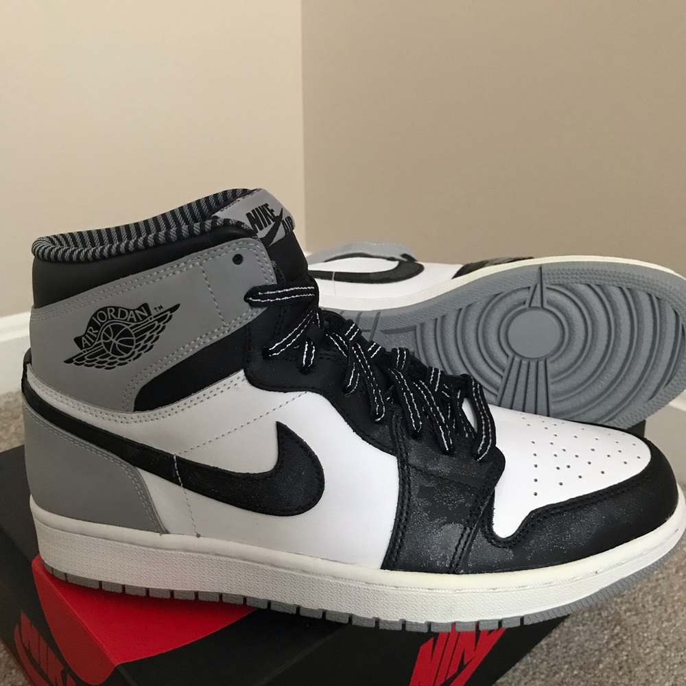 Jordan 1 retro high og barons shadow bred Royal toe banned top 3 chicago patent